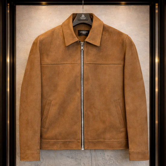 Minimalism Blouson in Suede