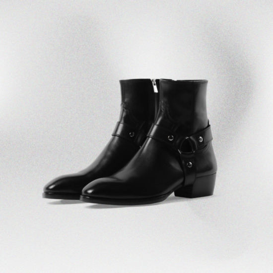 LORENZO HARNESS BOOTS - Đen