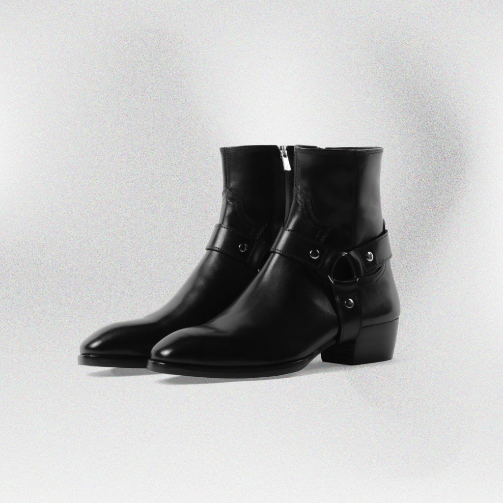 LORENZO HARNESS BOOTS - Đen