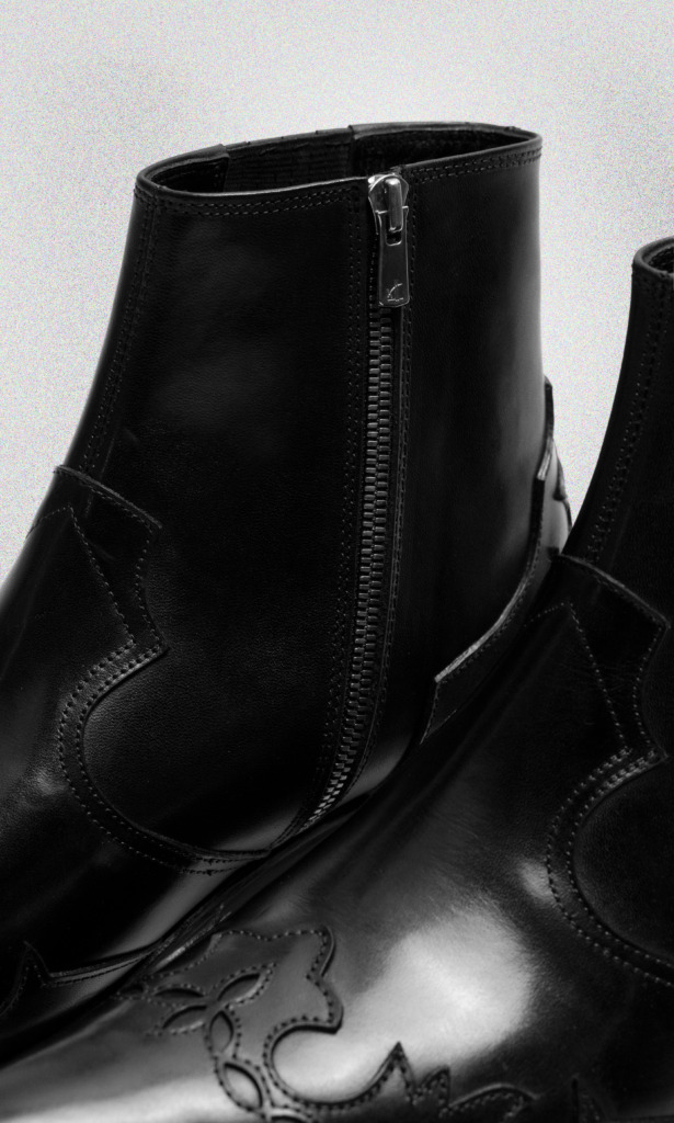SANTIAGO WESTERN BOOTS - Đen - Ảnh 8