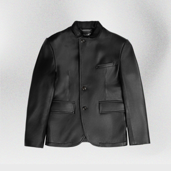 CORLEONE LEATHER VEST - Đen