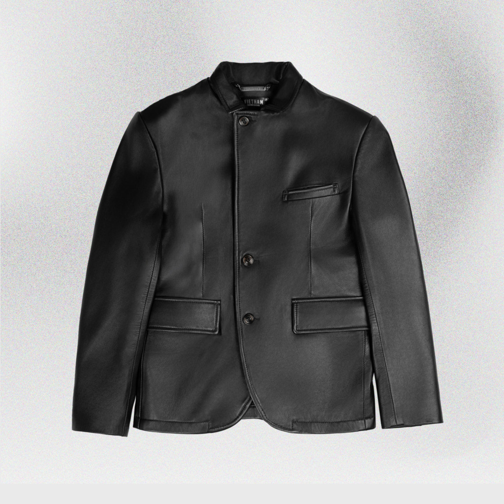 CORLEONE LEATHER VEST - Đen