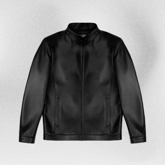 PHANTOM RACER LEATHER JACKET - Đen