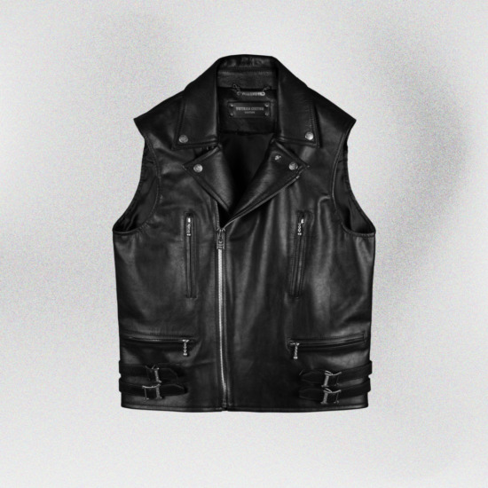 TERMINATOR BIKER VEST - Đen