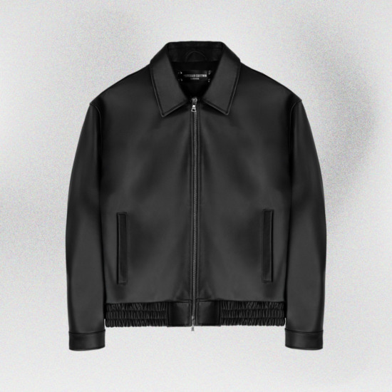 VINCENT BOXY BOMBER JACKET - Đen