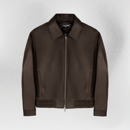VINCENT BOXY BOMBER JACKET - Nâu