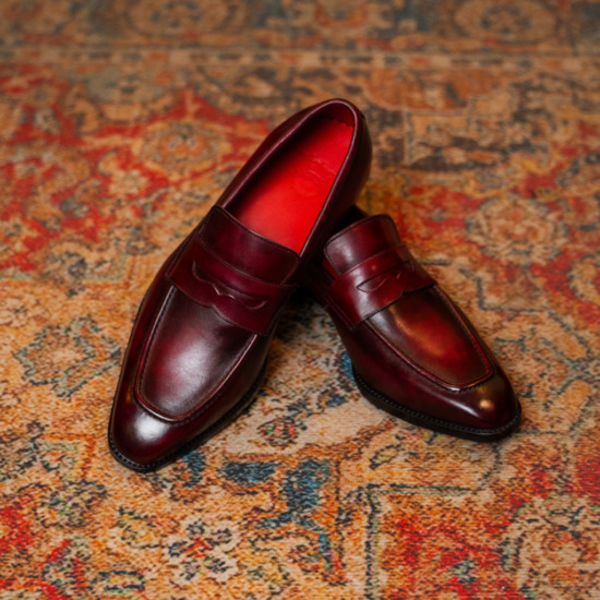 COLEORN PENNY LOAFER - Đỏ rượu