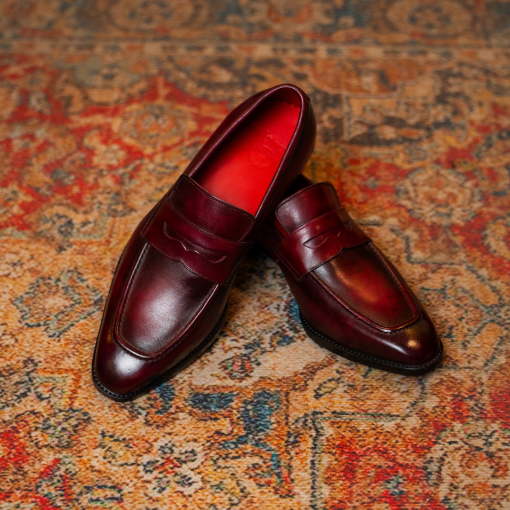 COLEORN PENNY LOAFER - Đỏ rượu