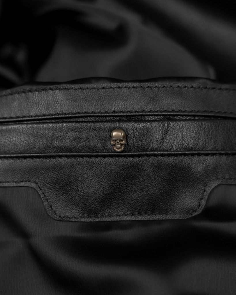 PHANTOM RACER LEATHER JACKET - Đen - Ảnh 6