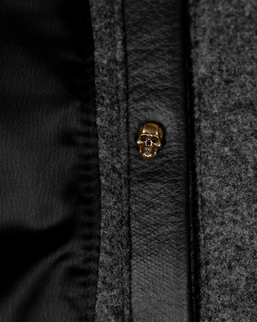 GRAYSON VARSITY JACKET - Smoke gray - Image 9