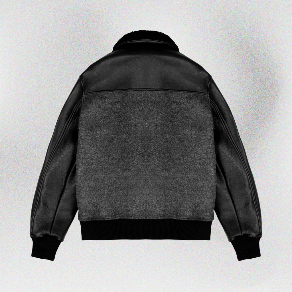 GRAYSON VARSITY JACKET - Smoke gray - Image 2