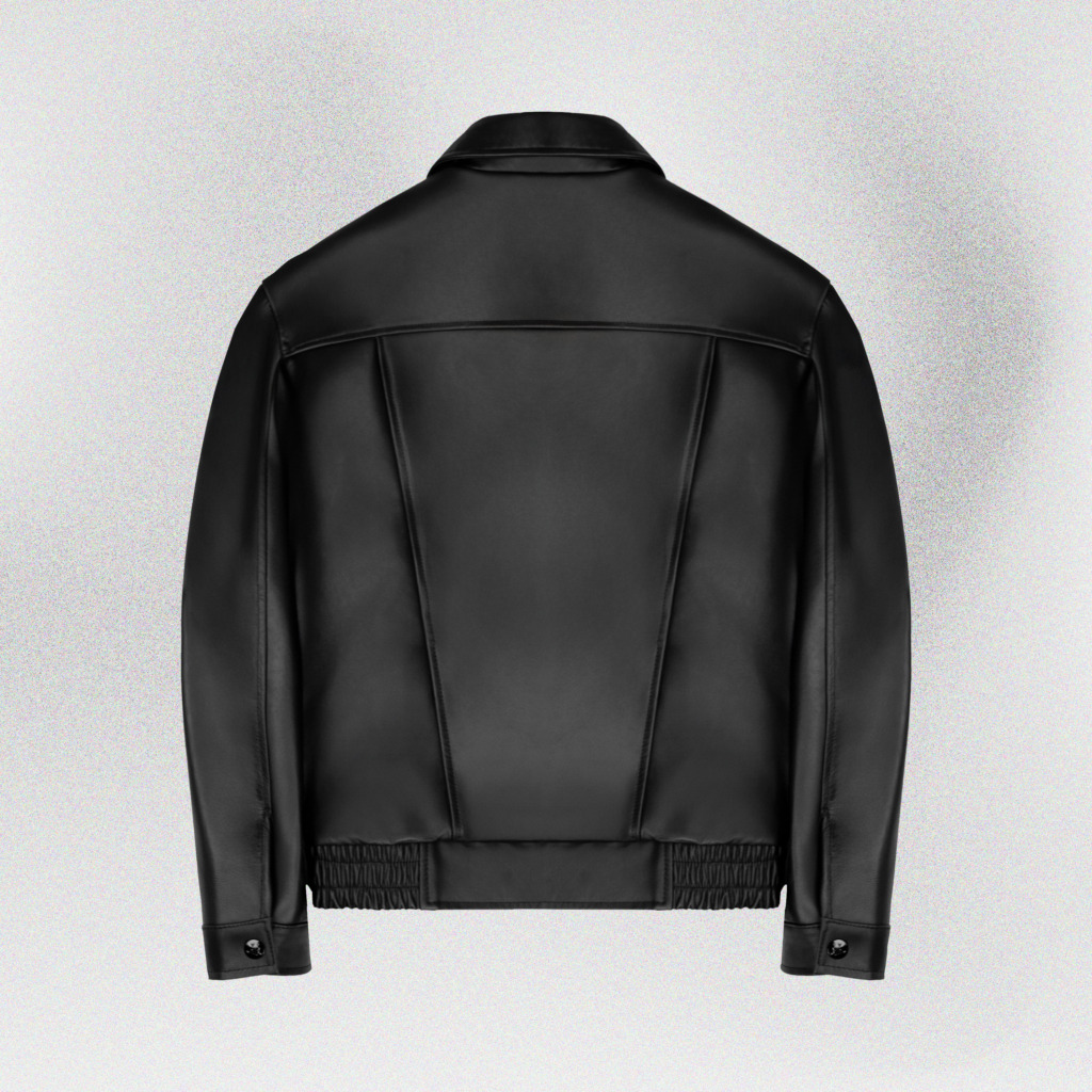 VINCENT BOXY BOMBER JACKET - Đen - Ảnh 2