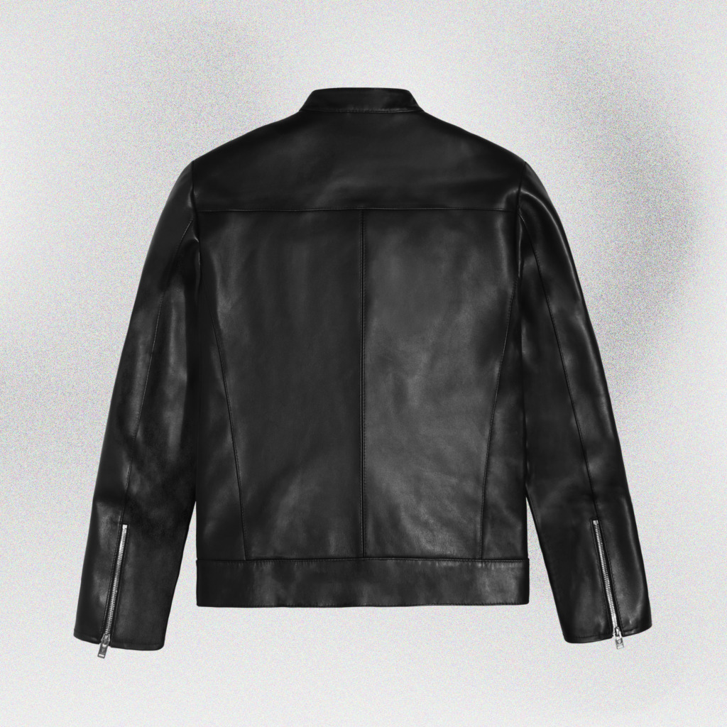 YAKUZA RACER LEATHER JACKET - Đen - Ảnh 2