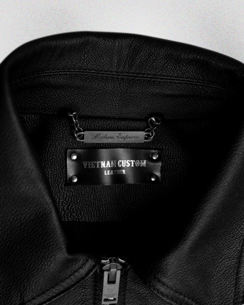 RAFAEL BOXY LEATHER JACKET - Đen - Ảnh 3