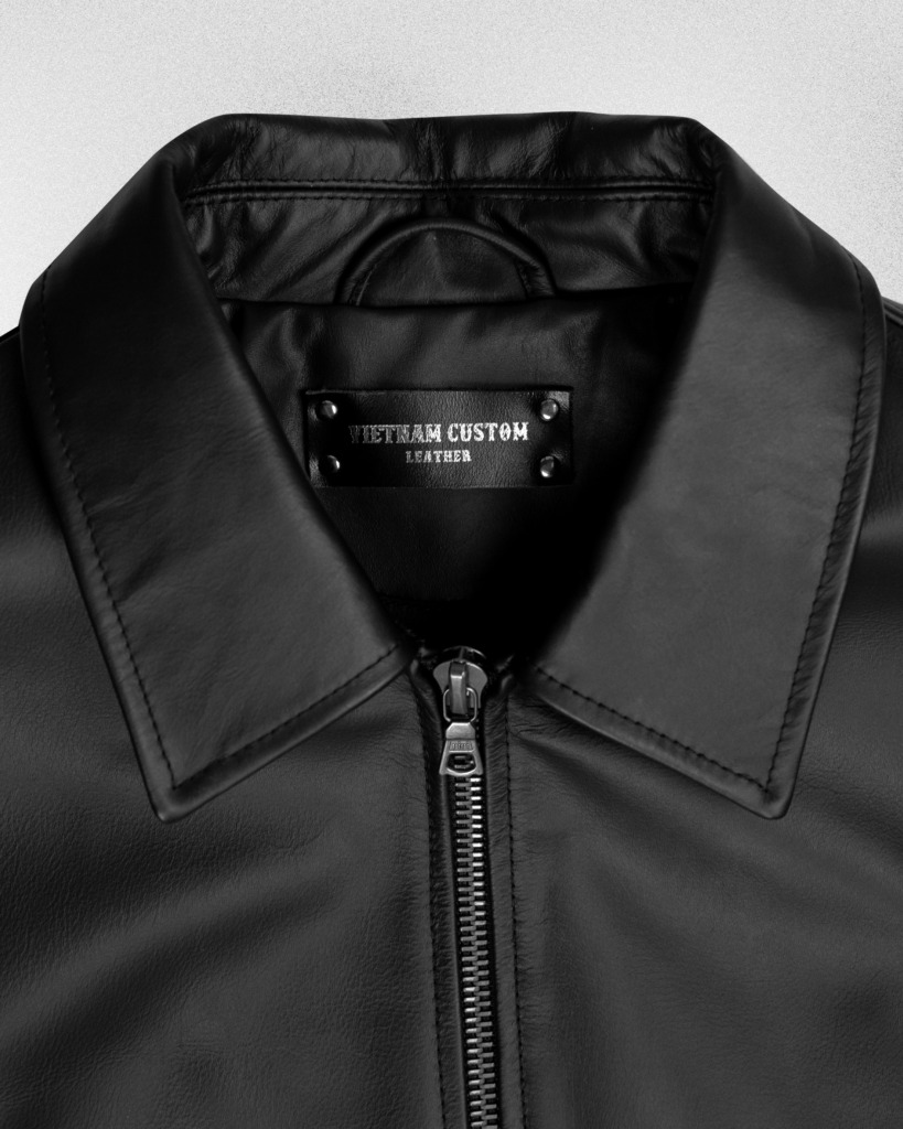 VINCENT BOXY BOMBER JACKET - Đen - Ảnh 3