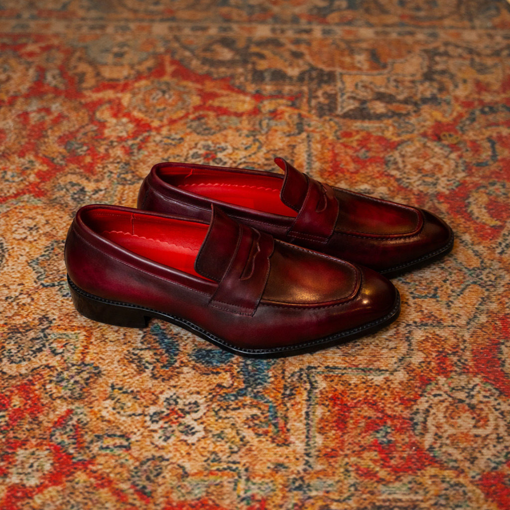 COLEORN PENNY LOAFER - Đỏ rượu - Ảnh 2