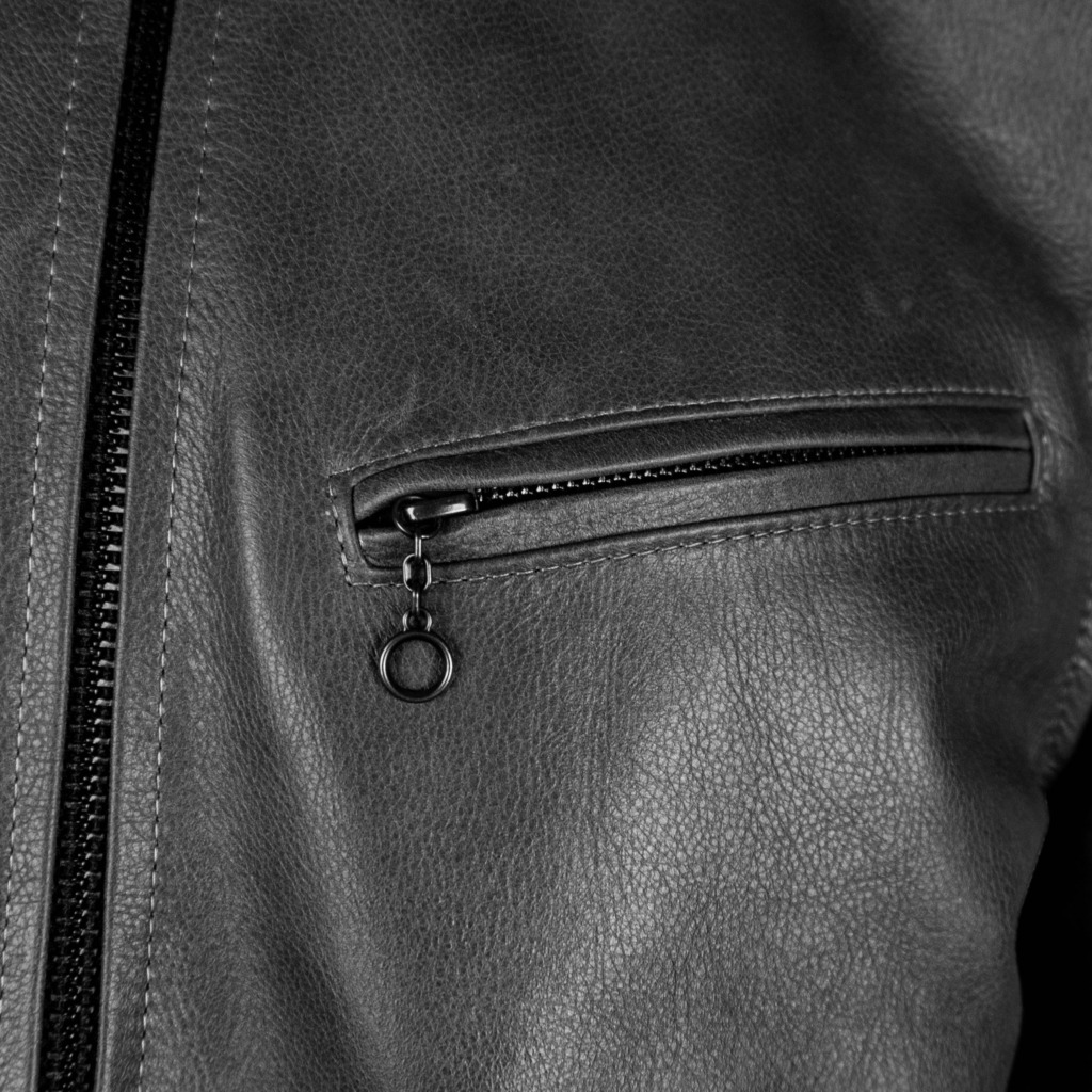 SPECTRE LEATHER JACKET - Đen - Ảnh 4