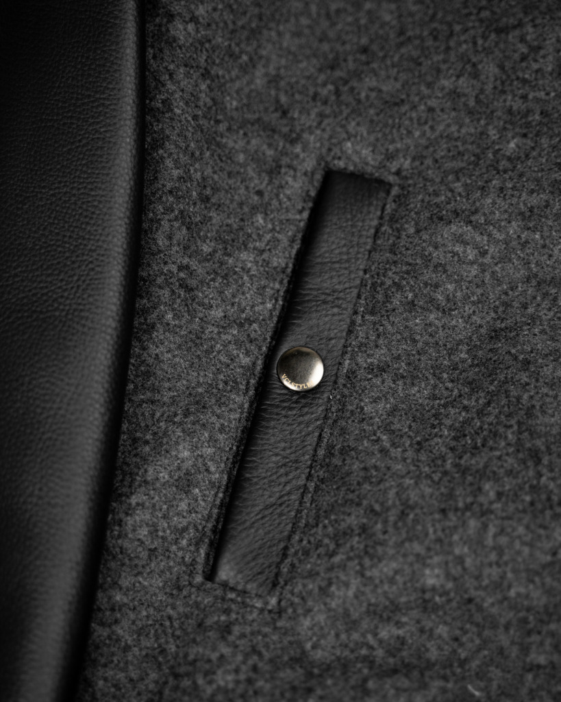 GRAYSON VARSITY JACKET - Smoke gray - Image 10