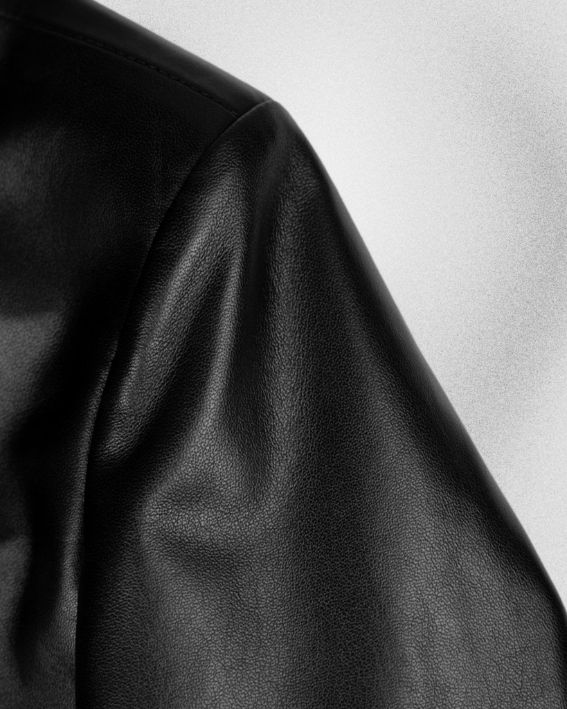 PHANTOM RACER LEATHER JACKET - Đen - Ảnh 7