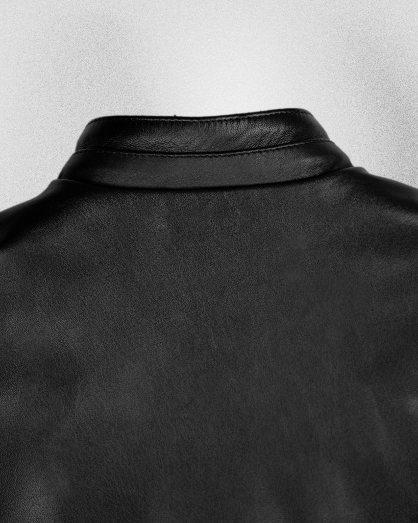 PHANTOM RACER LEATHER JACKET - Đen - Ảnh 3