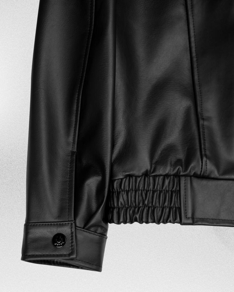 VINCENT BOXY BOMBER JACKET - Đen - Ảnh 7