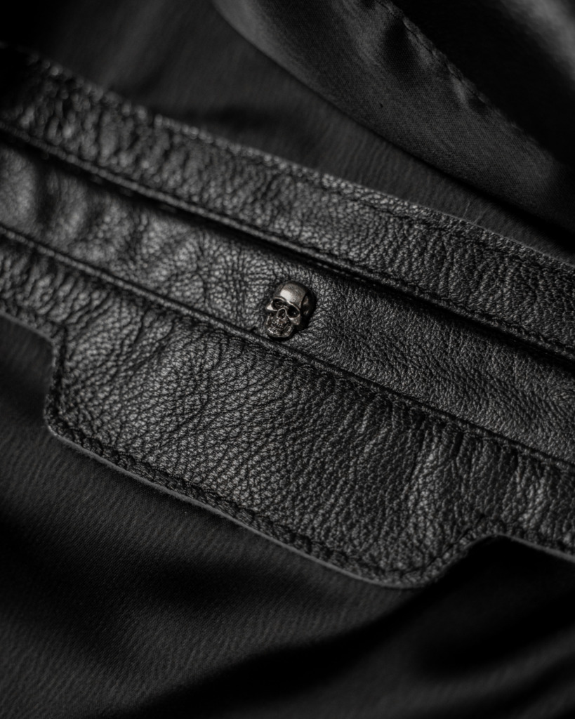 MOBSTER BOMBER LEATHER JACKET - Đen - Ảnh 4