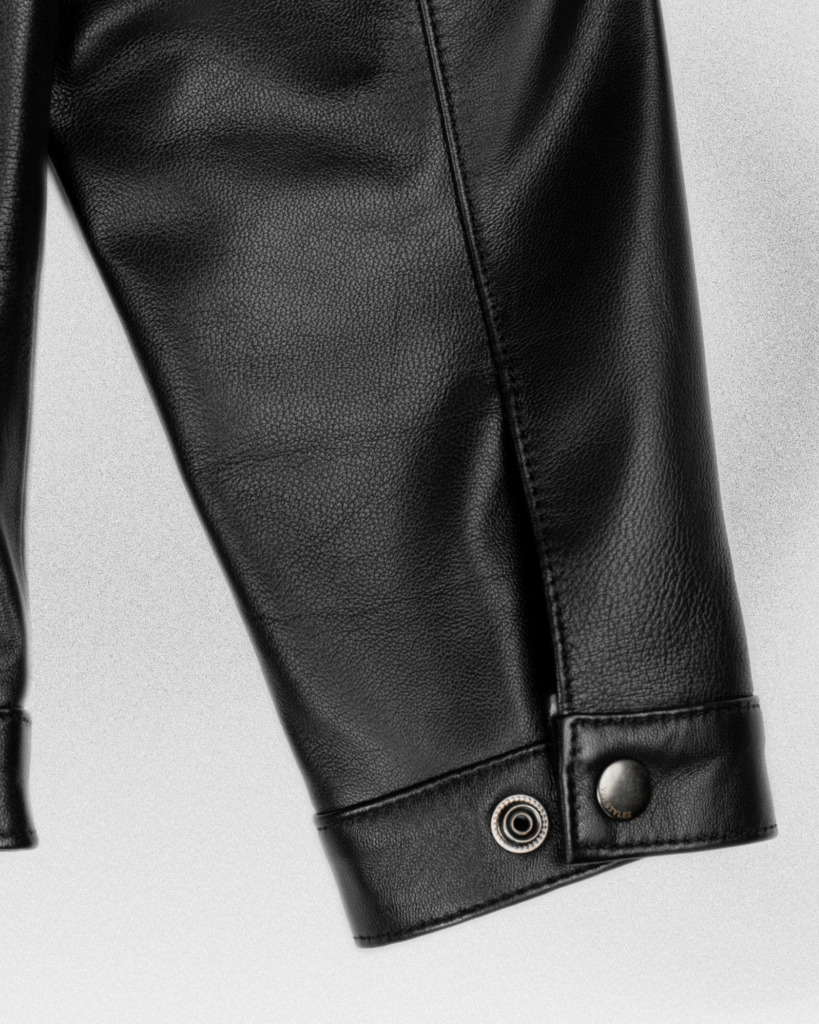 PHANTOM RACER LEATHER JACKET - Đen - Ảnh 10