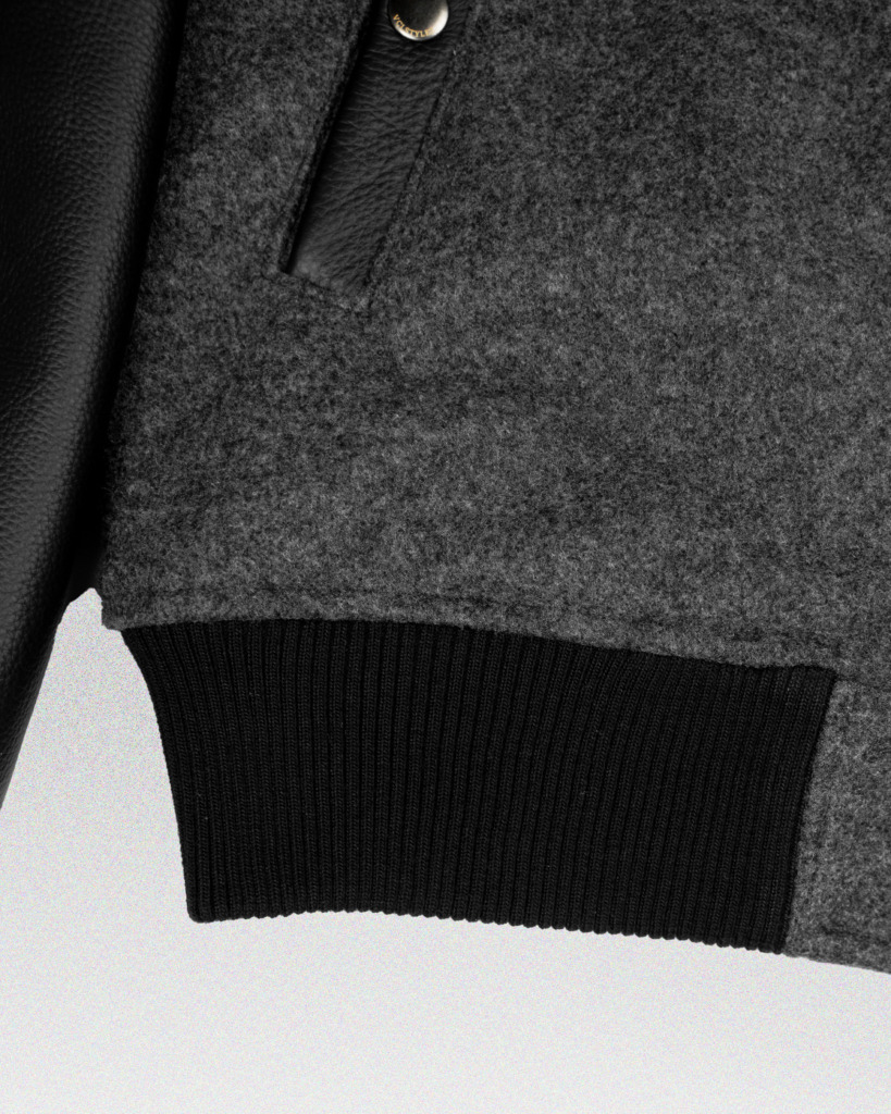 GRAYSON VARSITY JACKET - Smoke gray - Image 6