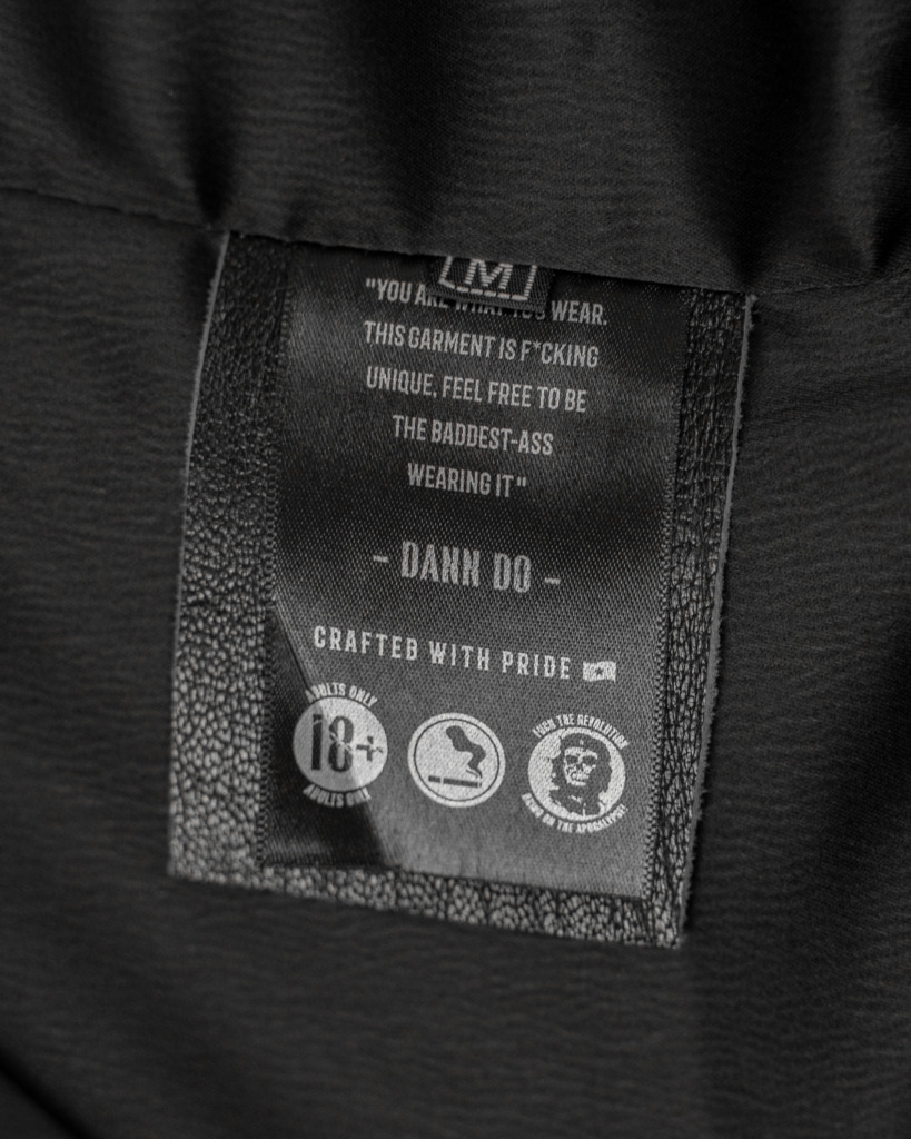MOBSTER BOMBER LEATHER JACKET - Đen - Ảnh 9