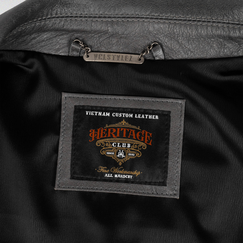SPECTRE LEATHER JACKET - Đen - Ảnh 9