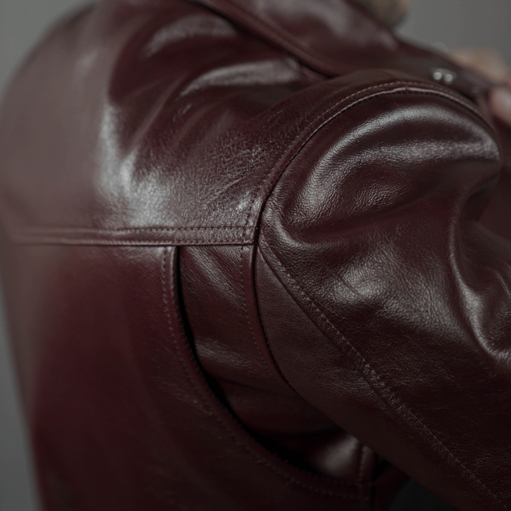 TERMINATOR BIKER JACKET - Đỏ rượu - Ảnh 3
