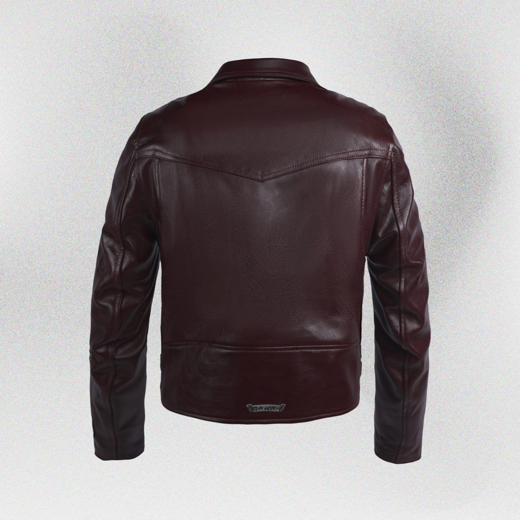 TERMINATOR BIKER JACKET - Đỏ rượu - Ảnh 2
