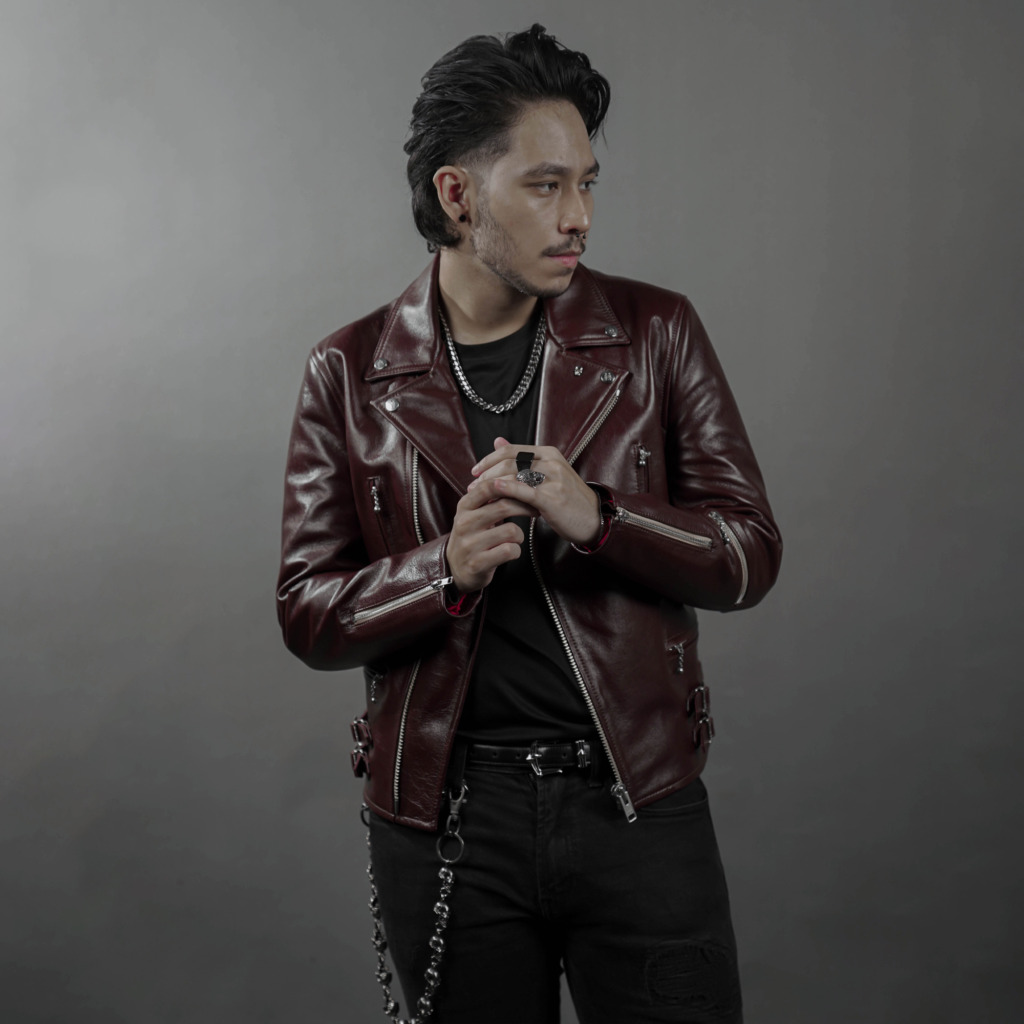 TERMINATOR BIKER JACKET - Đỏ rượu - Ảnh 8