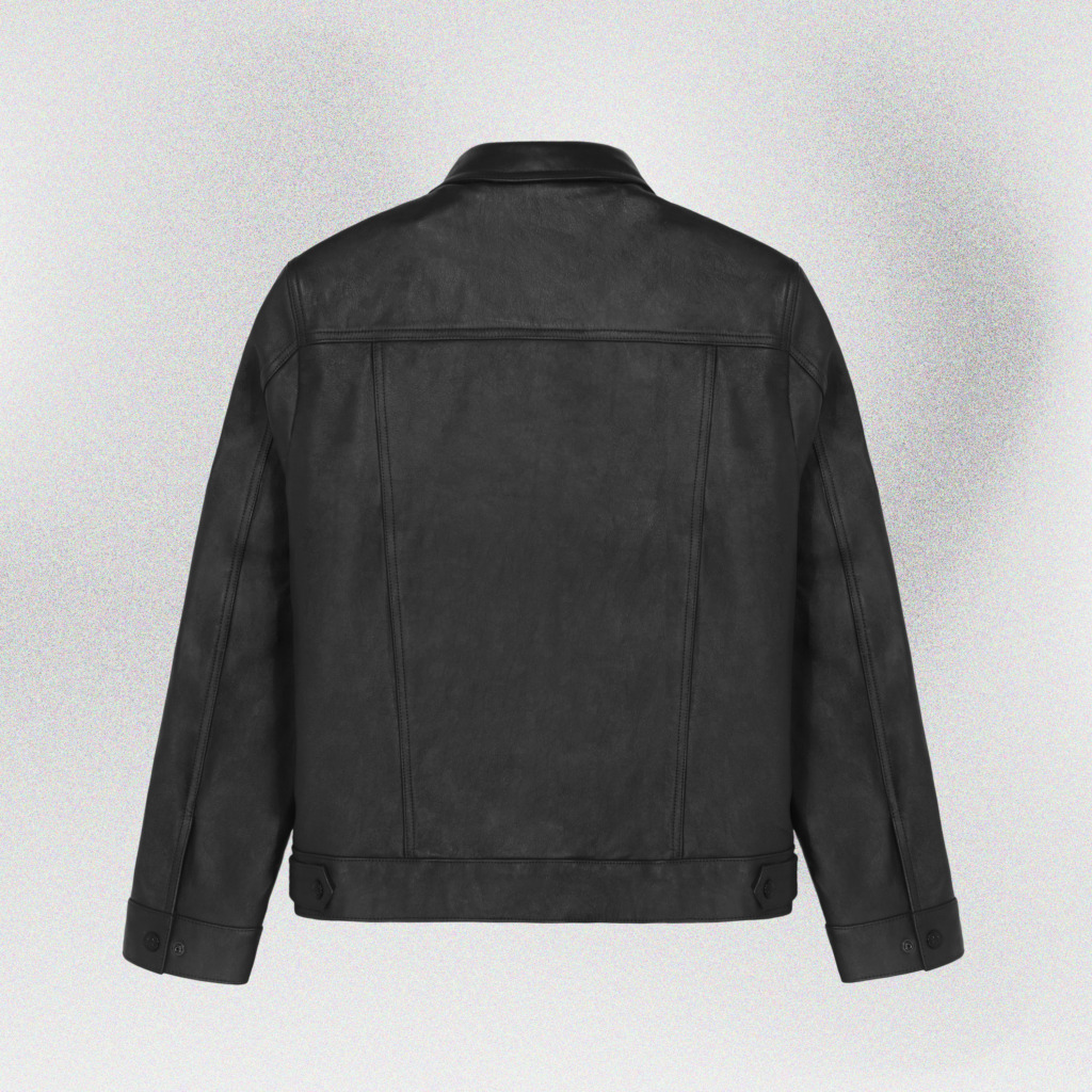 MTP BLOUSON LEATHER JACKET - Đen - Ảnh 2