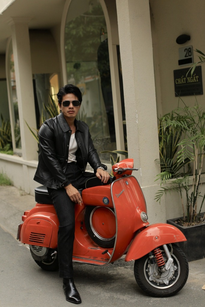 MTP BLOUSON LEATHER JACKET - Đen - Ảnh 4