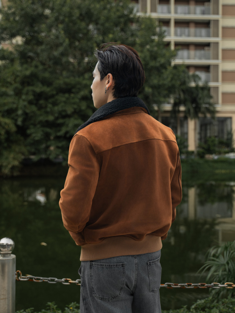 GRAYSON BOMBER JACKET - Brown - Image 17