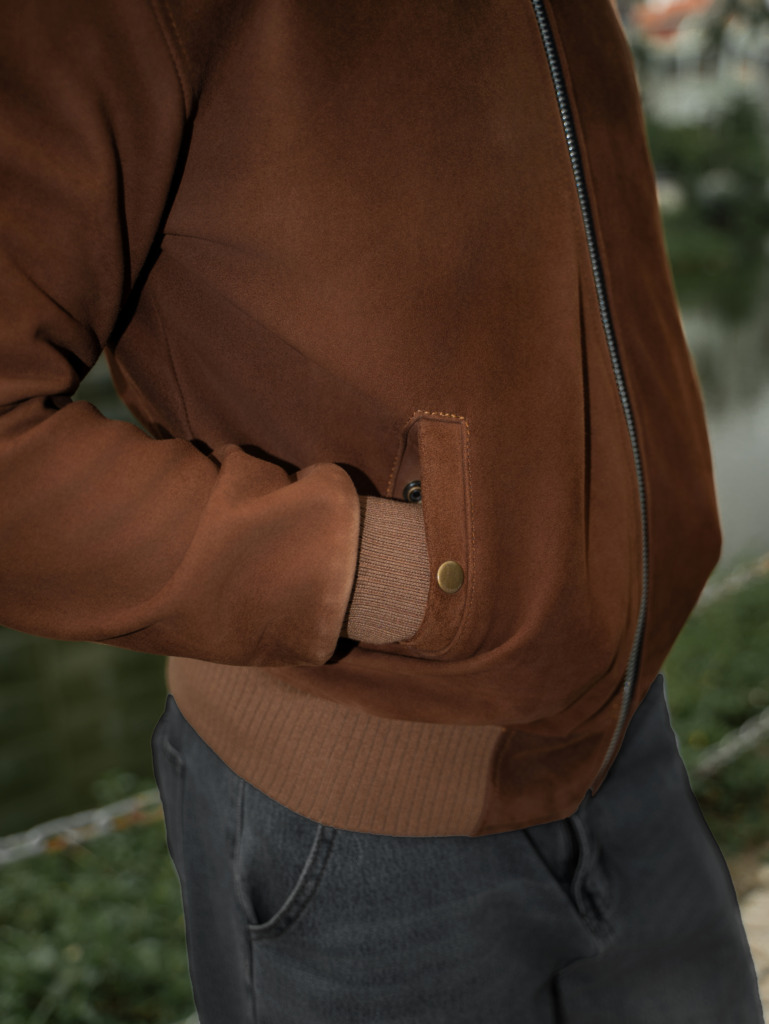 GRAYSON BOMBER JACKET - Brown - Image 20