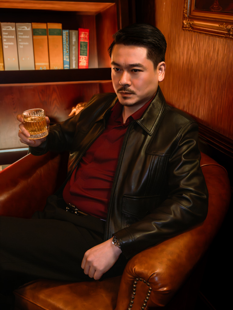DIEGO BLOUSON LEATHER JACKET - Đen - Ảnh 3