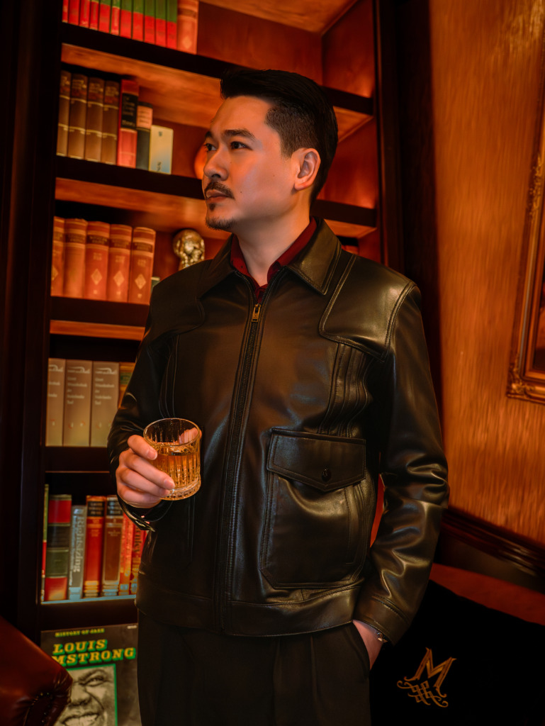 DIEGO BLOUSON LEATHER JACKET - Đen - Ảnh 6