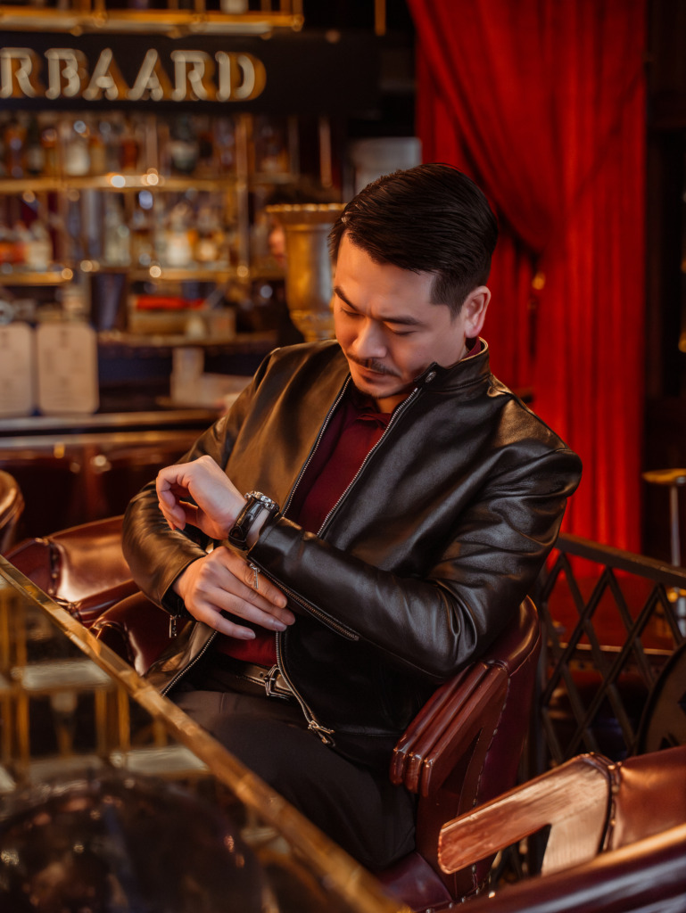 YAKUZA RACER LEATHER JACKET - Đen - Ảnh 4