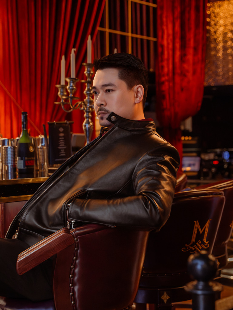 YAKUZA RACER LEATHER JACKET - Đen - Ảnh 8