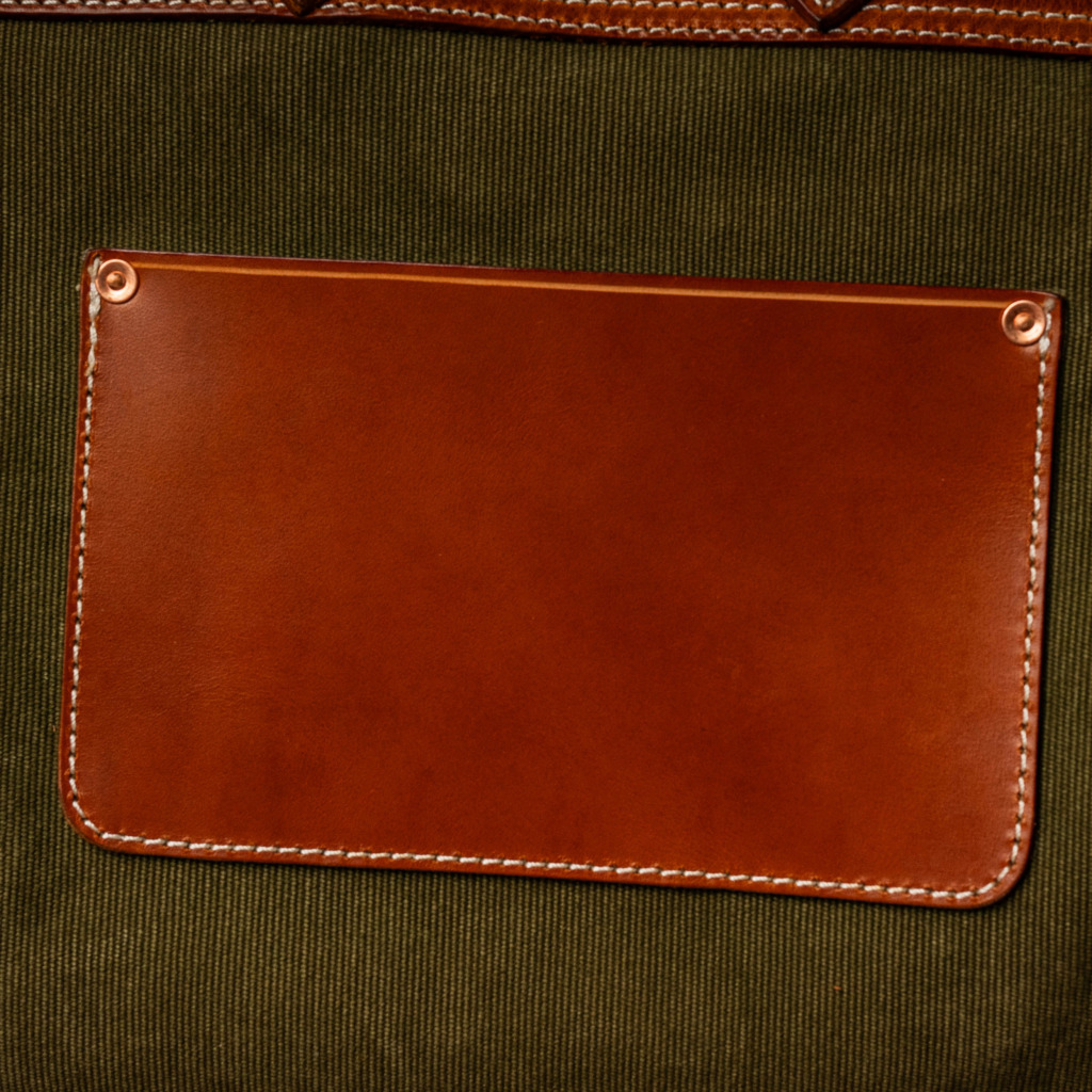 SANTOS BERKIN LEATHER BAG - Moss green - Image 7
