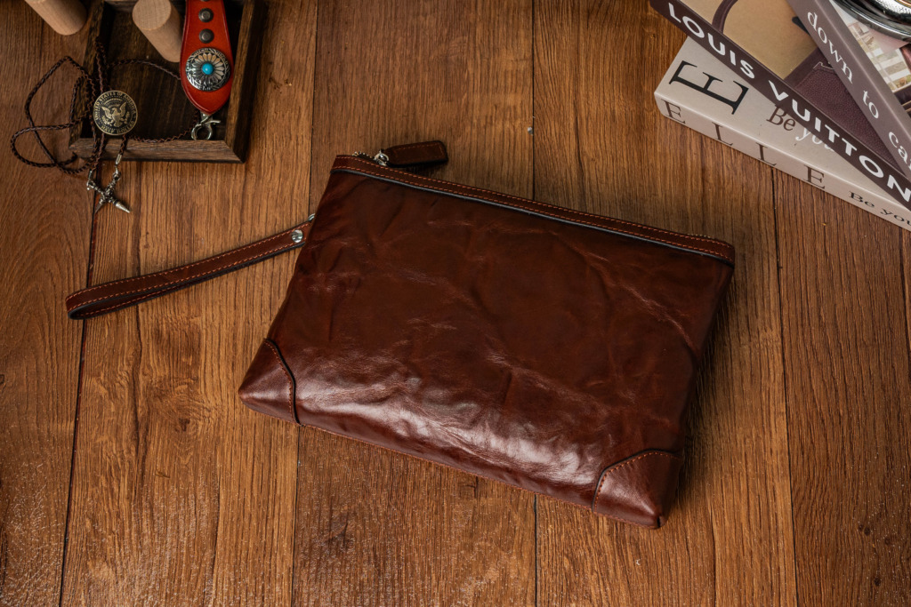 SMOKE CLUTCH HORSEHIDE - Nâu Chocolate - Ảnh 3