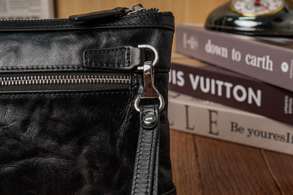 SMOKE CLUTCH HORSEHIDE - Đen - Ảnh 9