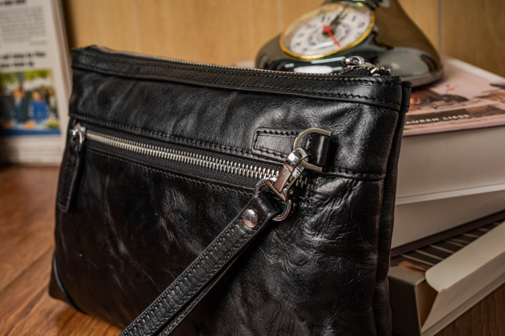 SMOKE CLUTCH HORSEHIDE - Đen - Ảnh 5
