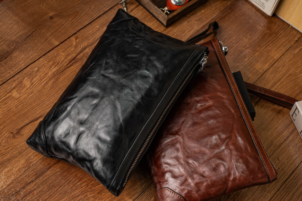 SMOKE CLUTCH HORSEHIDE - Đen - Ảnh 4