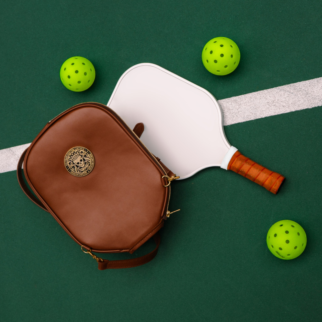 Dominus Pickleball Leather Case - Brown - Image 2