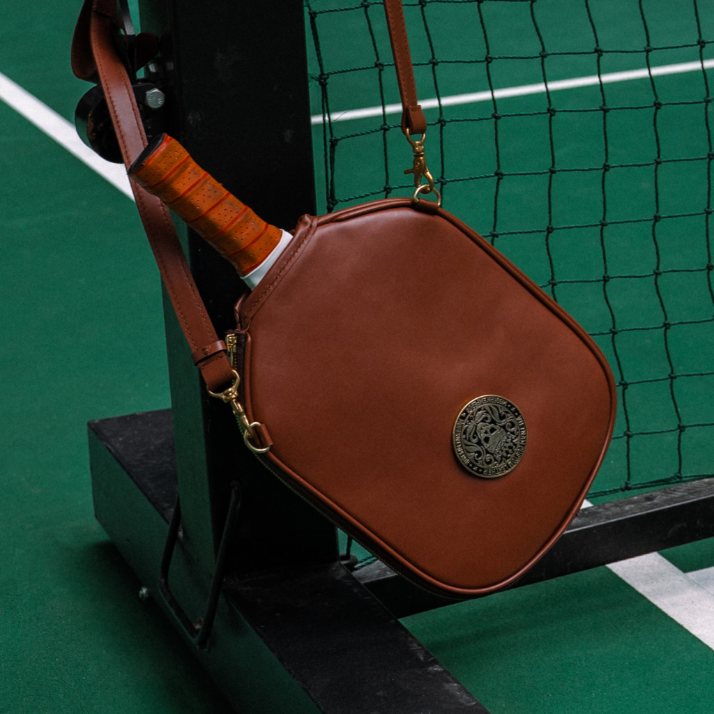 Dominus Pickleball Leather Case - Brown - Image 3