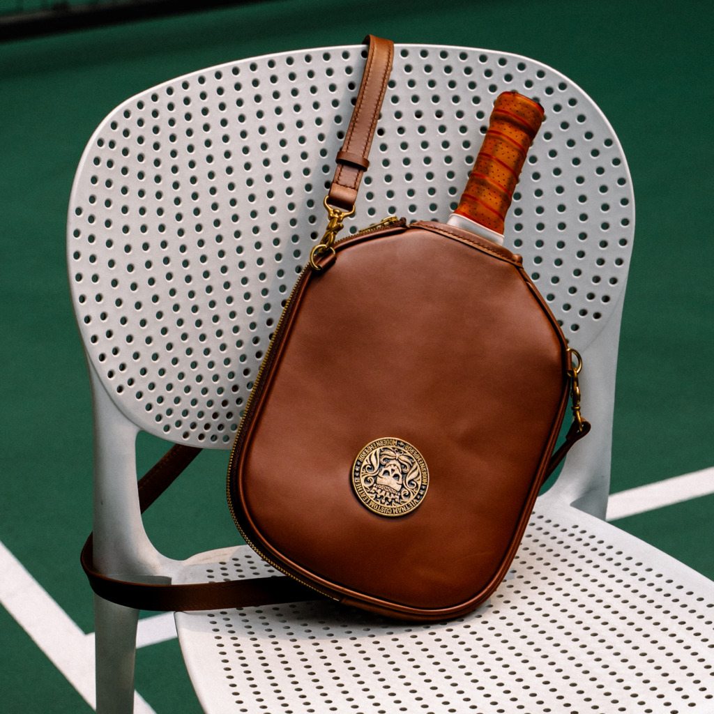 Dominus Pickleball Leather Case - Brown - Image 4
