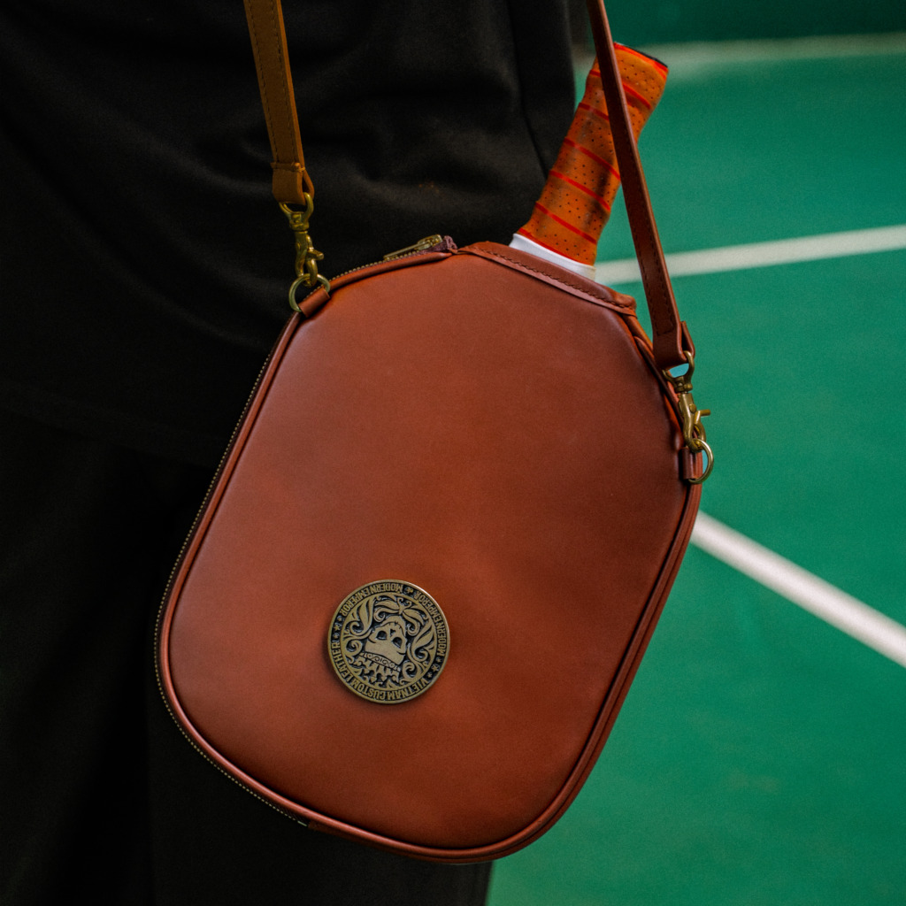 Dominus Pickleball Leather Case - Brown - Image 7